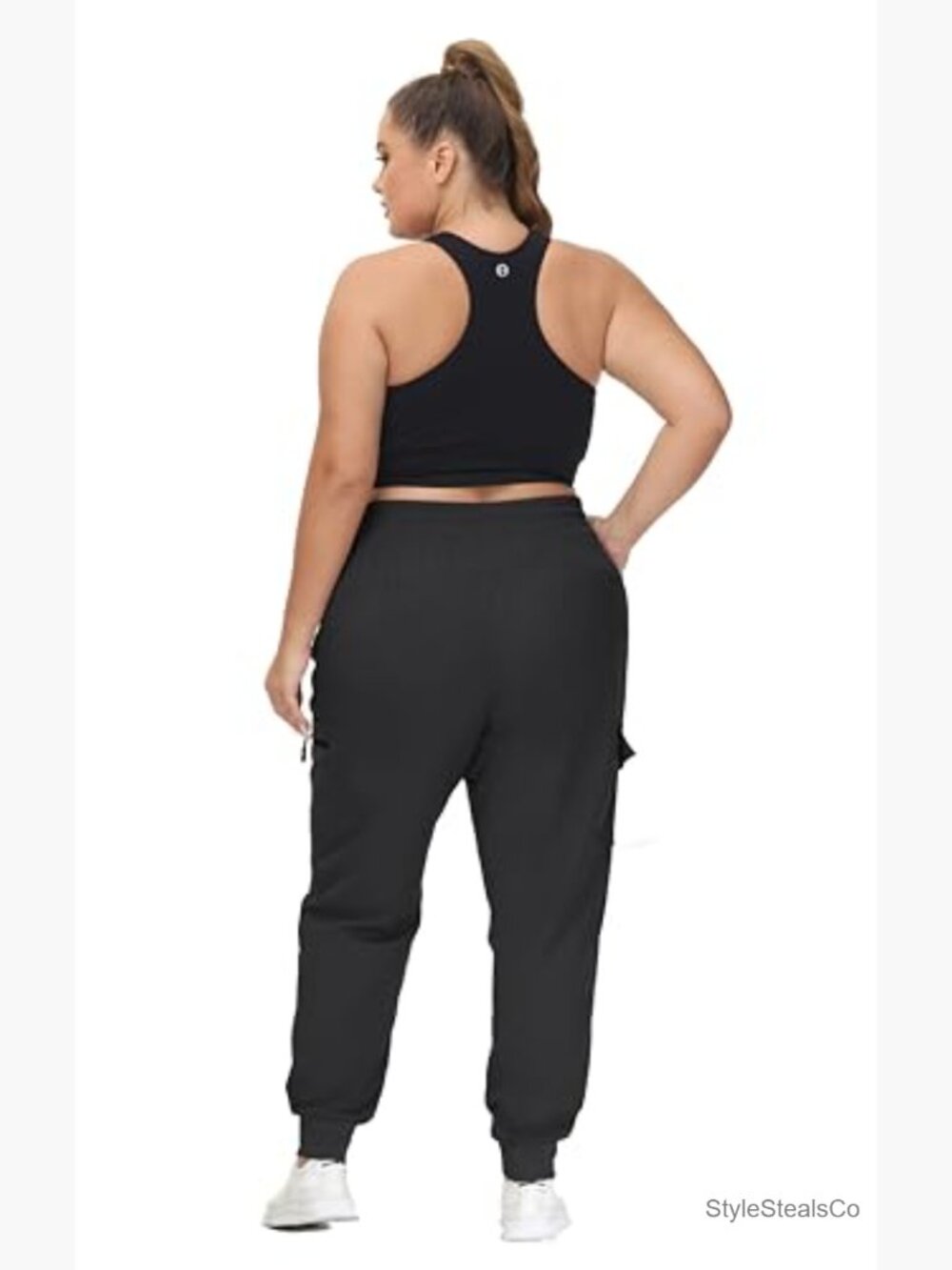 Plus Size Hiking Cargo Joggers Lightweight Quick Dry Athletic Pants Zipper - Picture 6 of 6
